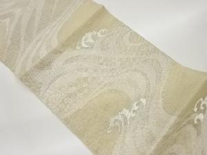 紗 荒波模様織出し袋帯